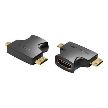 0_360-12.jpg VENTION MINI HDMI/MICRO HDMI TO HDMI ADAPTER MALE TO FEMALE AGFB0